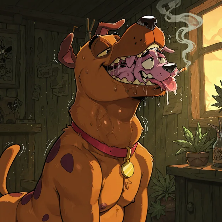 Courage the Cowardly Dog Engages in Adult Vore Scene