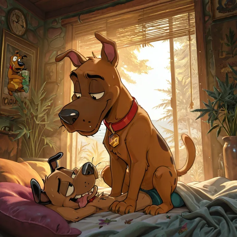 Courage the Cowardly Dog and Scooby Doo Together