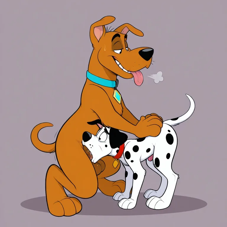 Furry Characters in Intimate Embrace
