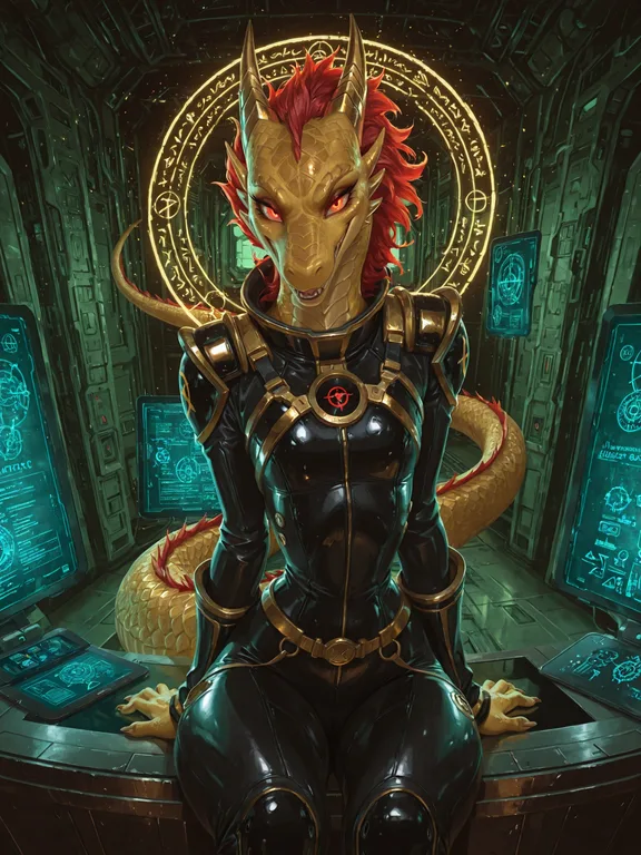 Space Pirate Dragon on Ruined Bridge