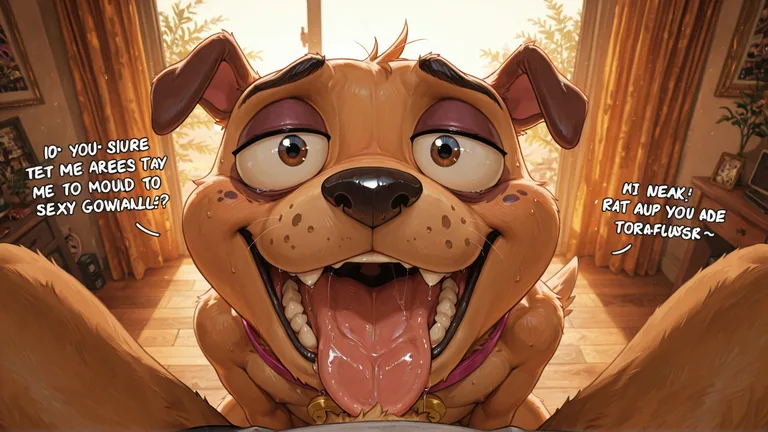 Courage the Cowardly Dog: Stoner Drooling at Viewer