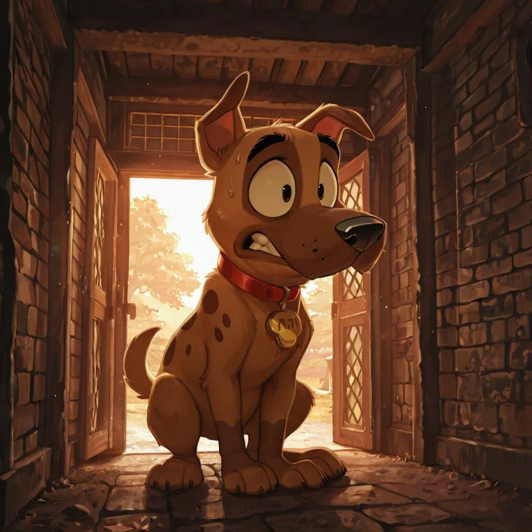 Courage the Cowardly Dog as Anthro Canine