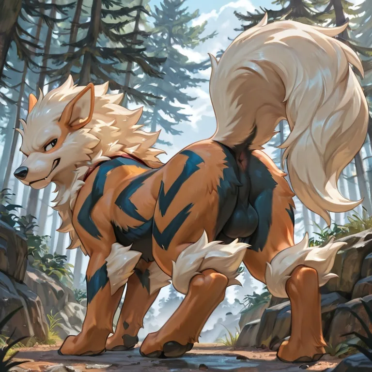 Feral Archanine in Wild Pose