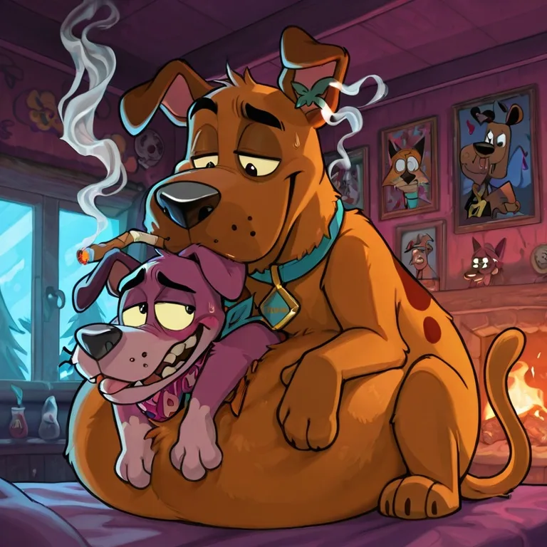 Courage the Cowardly Dog and Scooby Doo