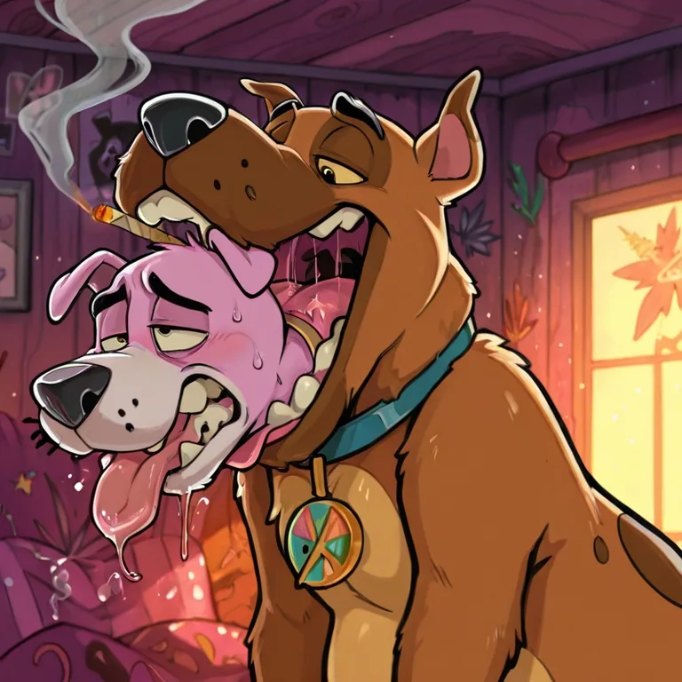 Courage the Cowardly Dog Engages in Raunchy Oral Exploration