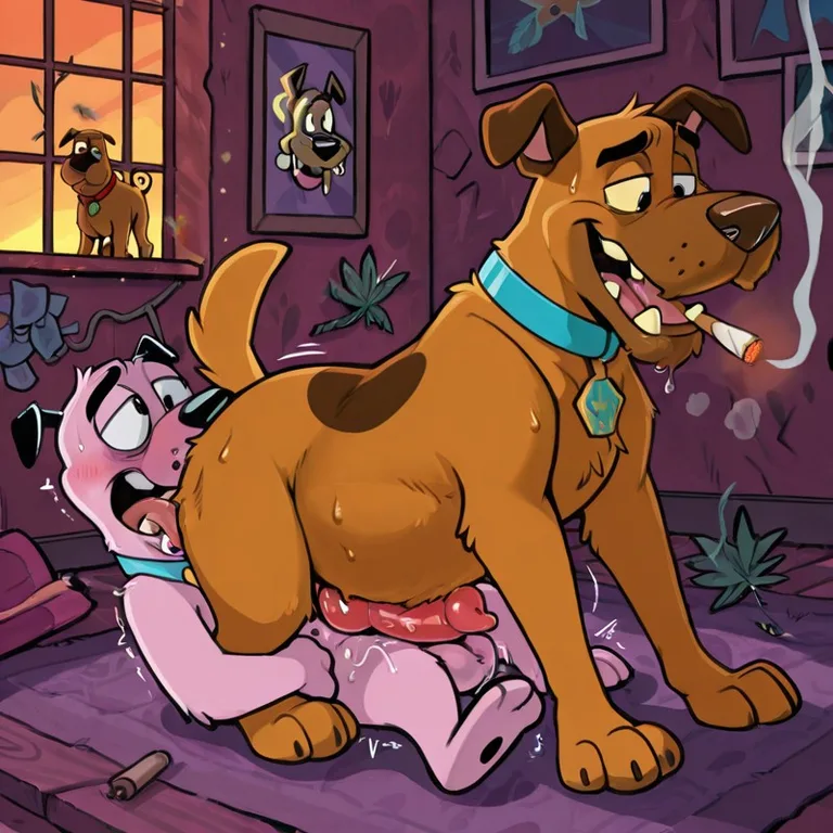 Courage the Cowardly Dog Nude and Stoned Nude_male