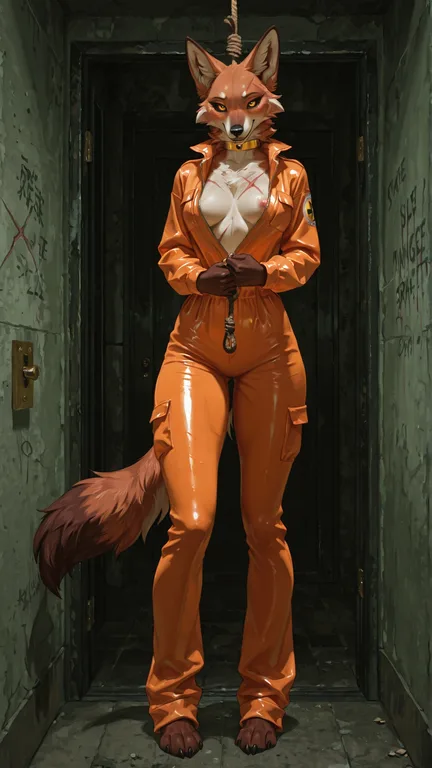 Feral Maned Wolf in Prison Cell