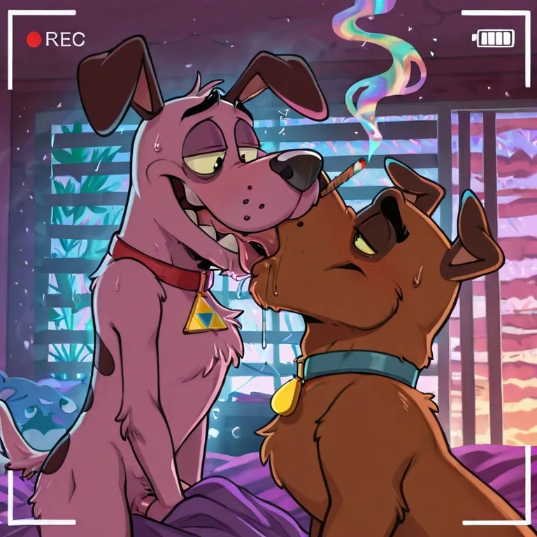Gay Courage the Cowardly Dog Stoner Moment