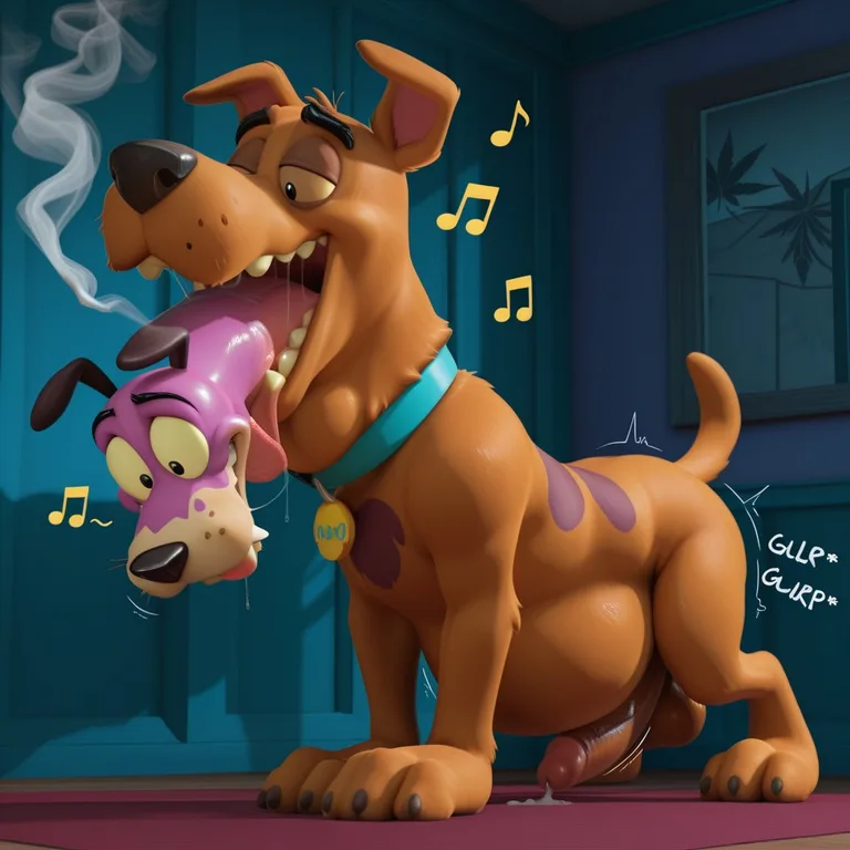 Realistic, 3d, Male, Toony, Courage The Cowardly Dog, Scooby Doo