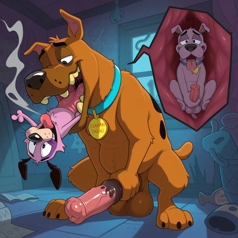 Courage the Cowardly Dog Smoking Marijuana