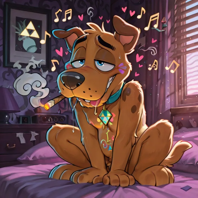 Anthro Dogs in Rainbow Dreamscape
