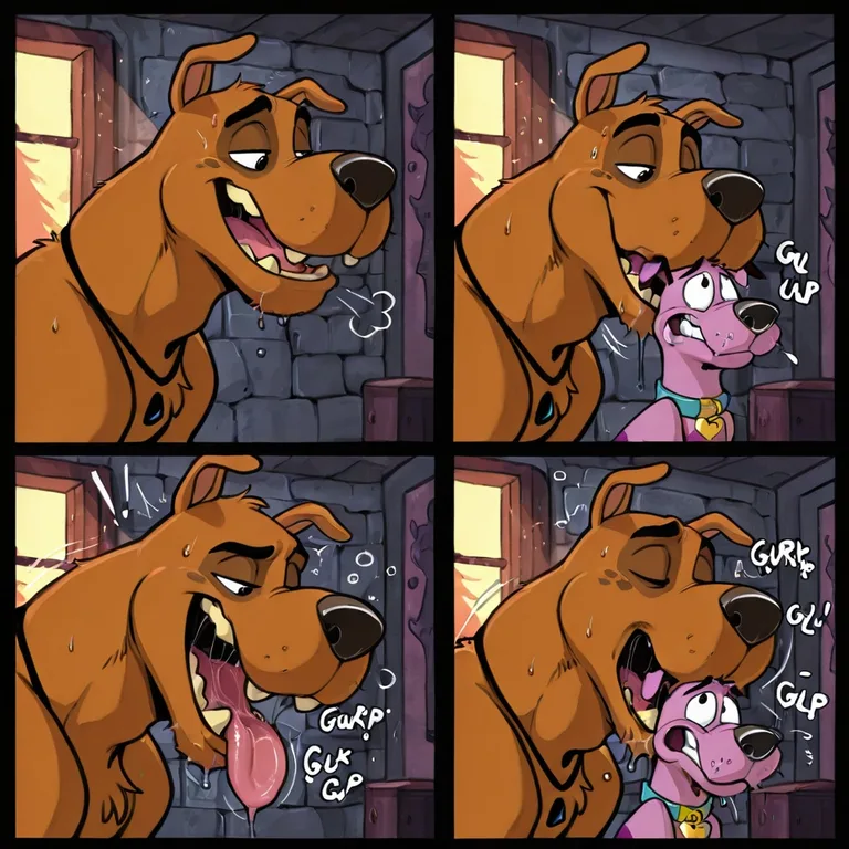 Courage the Cowardly Dog in Whimsical Adventure