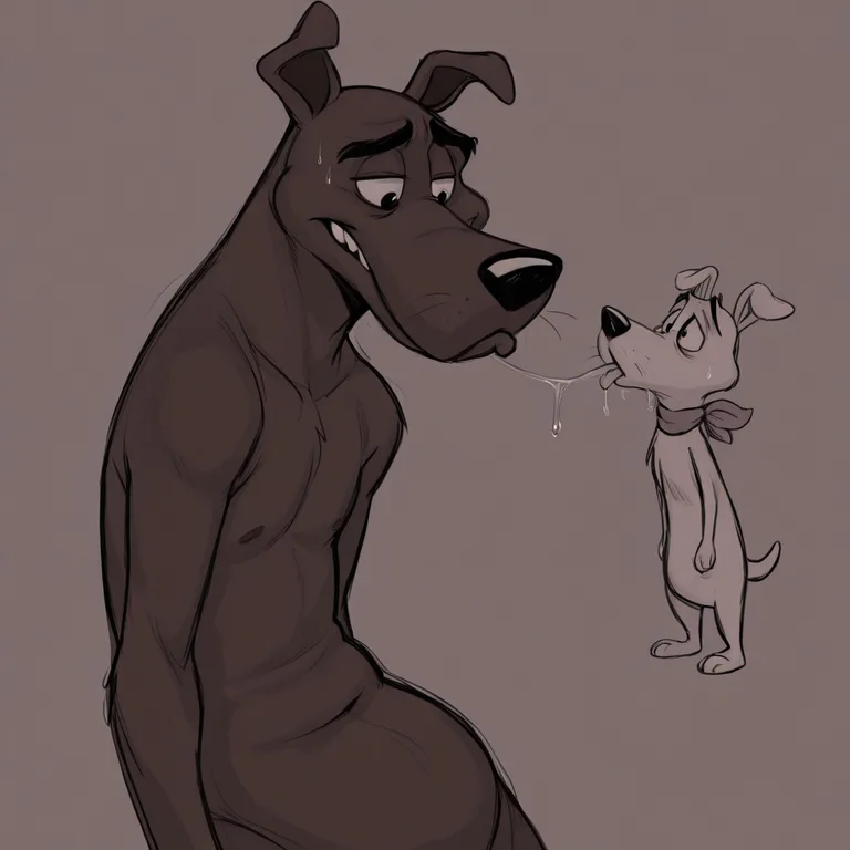 Courage the Cowardly Dog in Oral Vore Scene