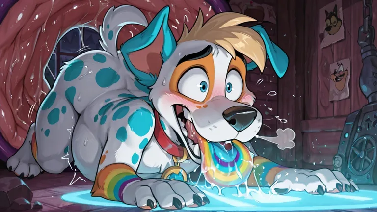 Courage the Cowardly Dog as Anthro Fox