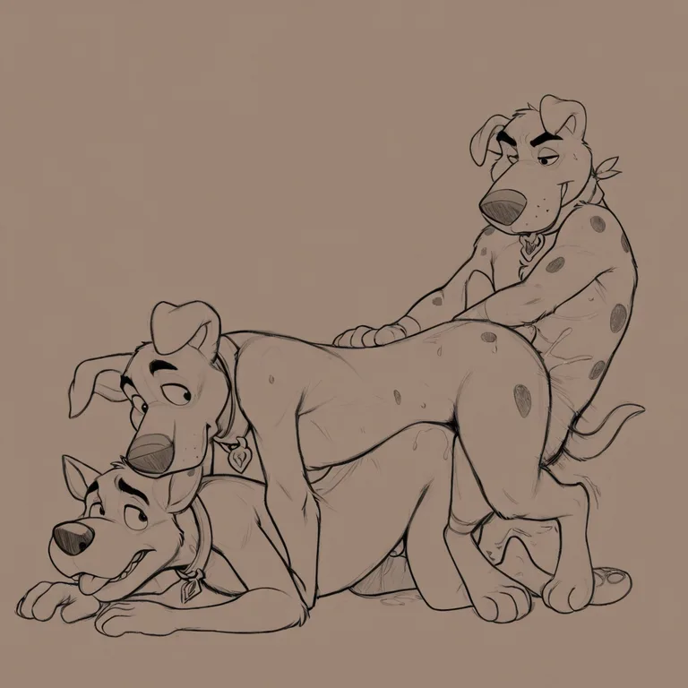 Courage the Cowardly Dog and Scooby Doo Together