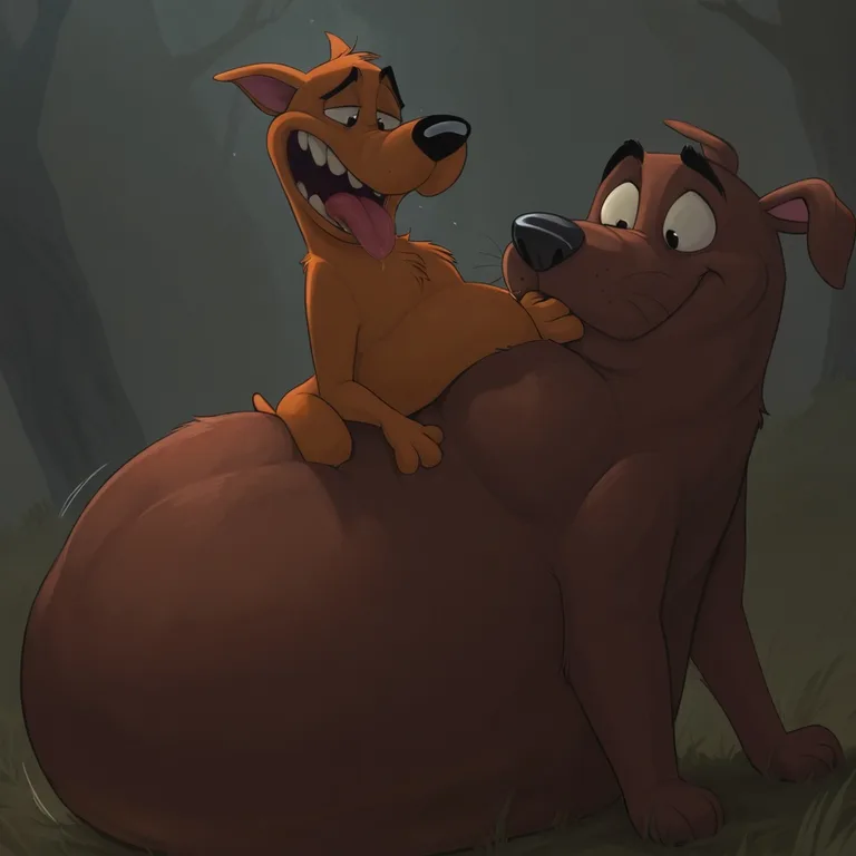 Courage the Cowardly Dog and Scooby Doo Together