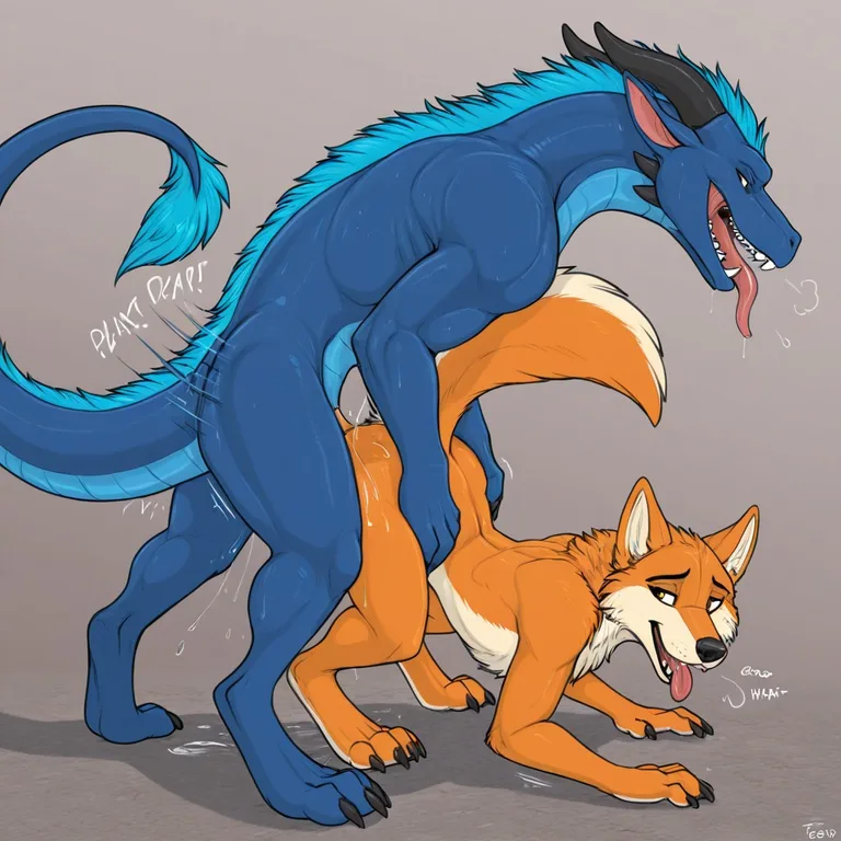 Moonlit Meadow Canine Encounter