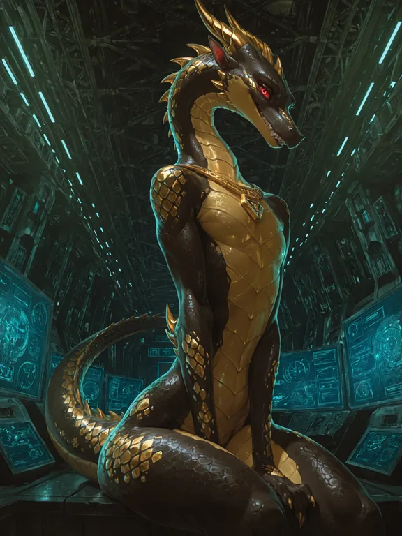 Dragon Pirate on Derelict Spaceship