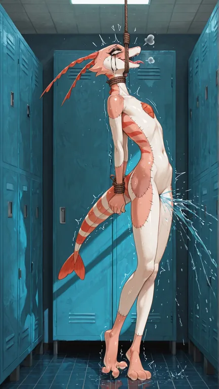 Avian-Shrimp Hybrid in Distress