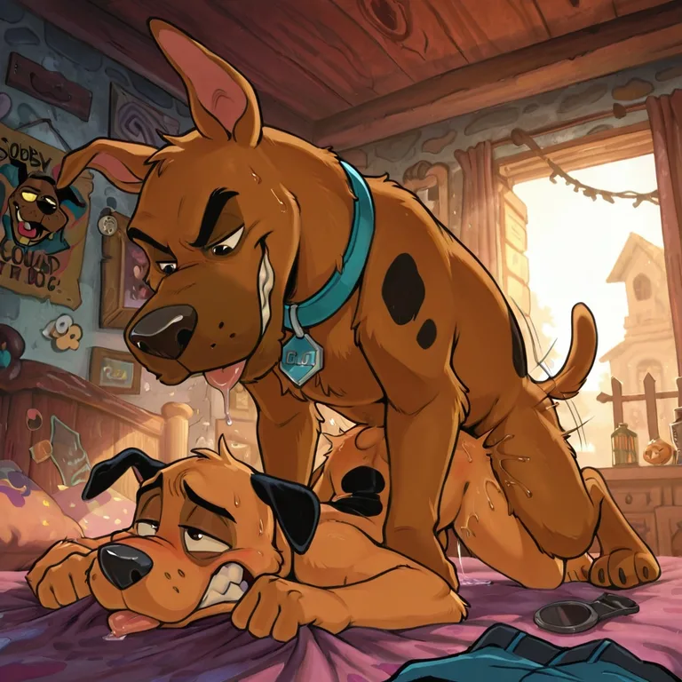 Courage the Cowardly Dog with Scooby Doo