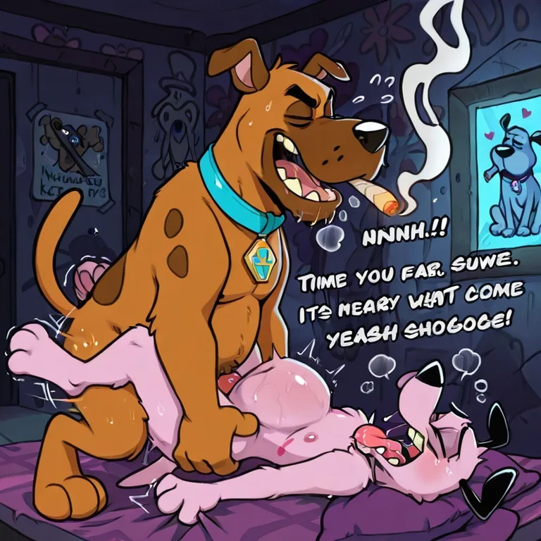 Courage the Cowardly Dog: Intoxicated Canine Encounter