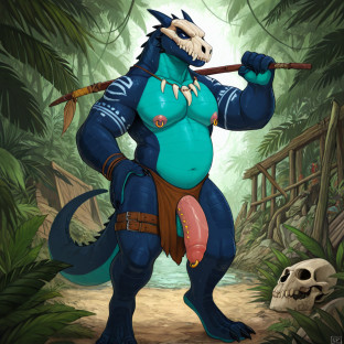 Mysterious Dragon in Jungle Ruins