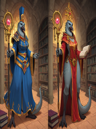 Tzeentch's Lord of Change in Grand Library