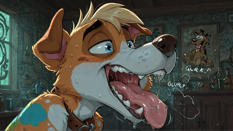Courage the Cowardly Dog as Anthro Fox Lupin