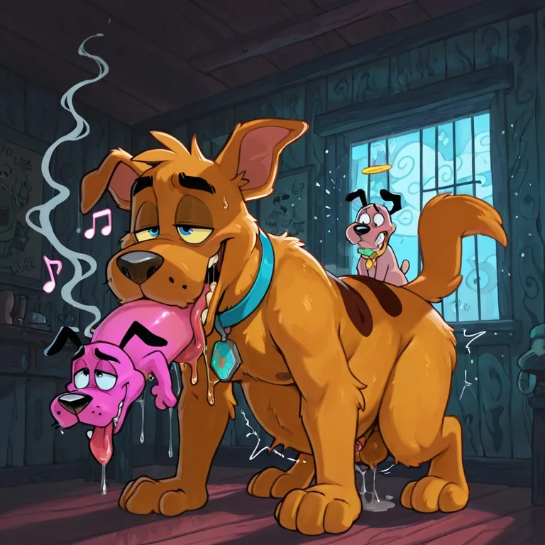 Courage the Cowardly Fox in Wild Vore Orgy