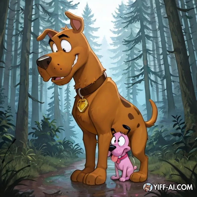 Courage the Cowardly Dog and Scooby Doo, Animated Duo