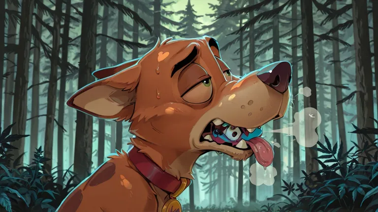 Courage the Cowardly Dog and Scooby Nick Wilde Stoned
