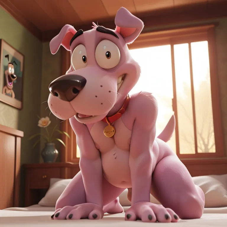 Courage the Cowardly Dog Anthro Tease