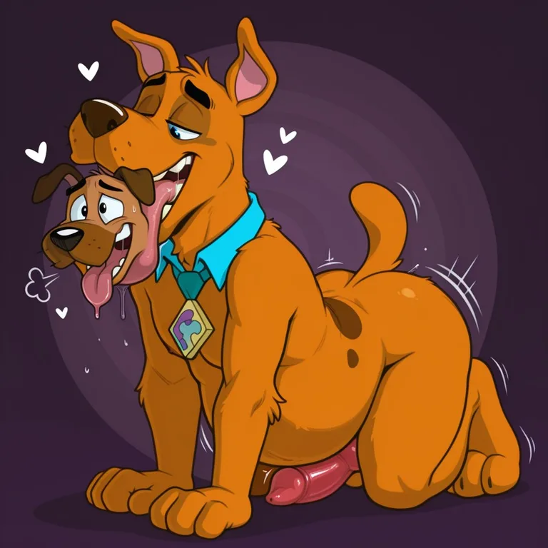 Two Toony Anthros In A Romantic Ambiance