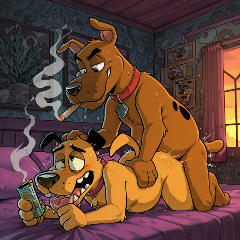 Courage the Cowardly Dog Stoned and Nude Slightly_less_chubby