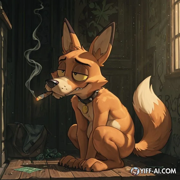 Courage the Cowardly Dog as Nude Fox