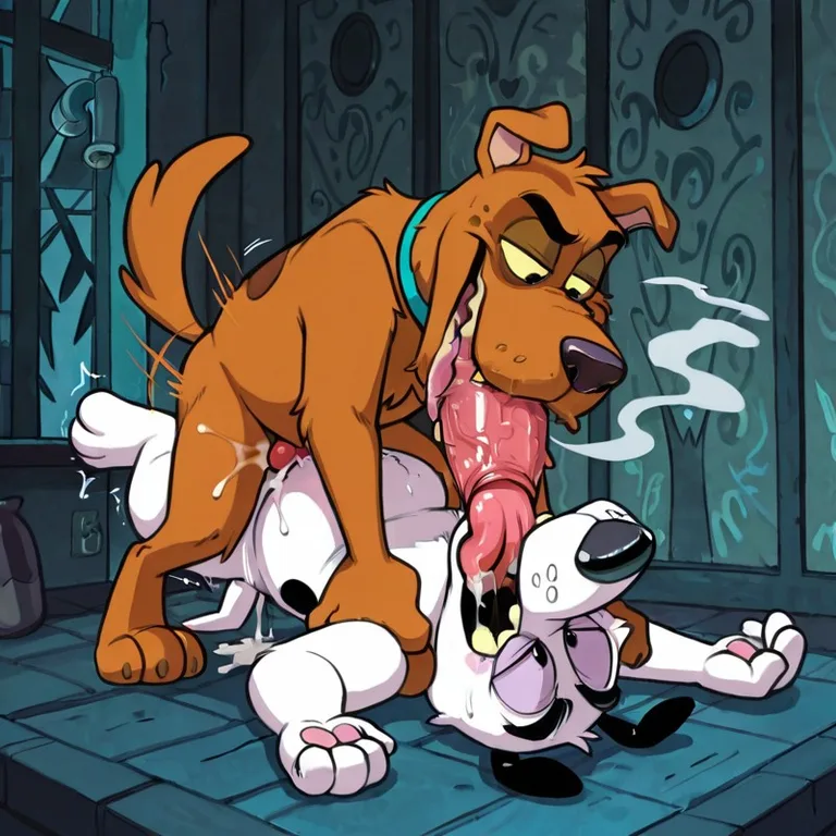 Anthro Canines Engage in Passionate Encounter