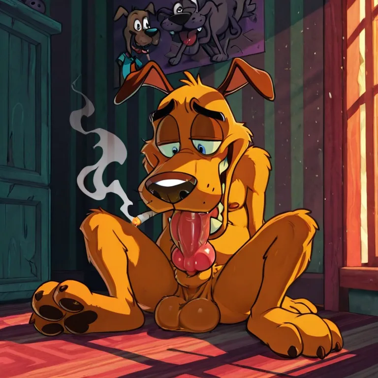 Courage the Cowardly Dog Stoner Moment Smoking Marijuana