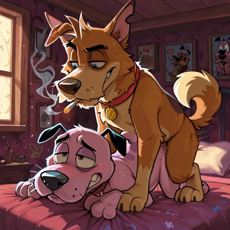 Courage the Cowardly Dog Anthro Portrait