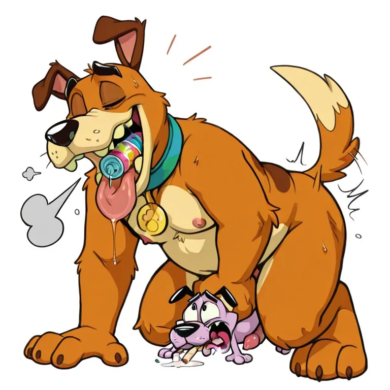 Courage the Cowardly Dog and Stoner Friend