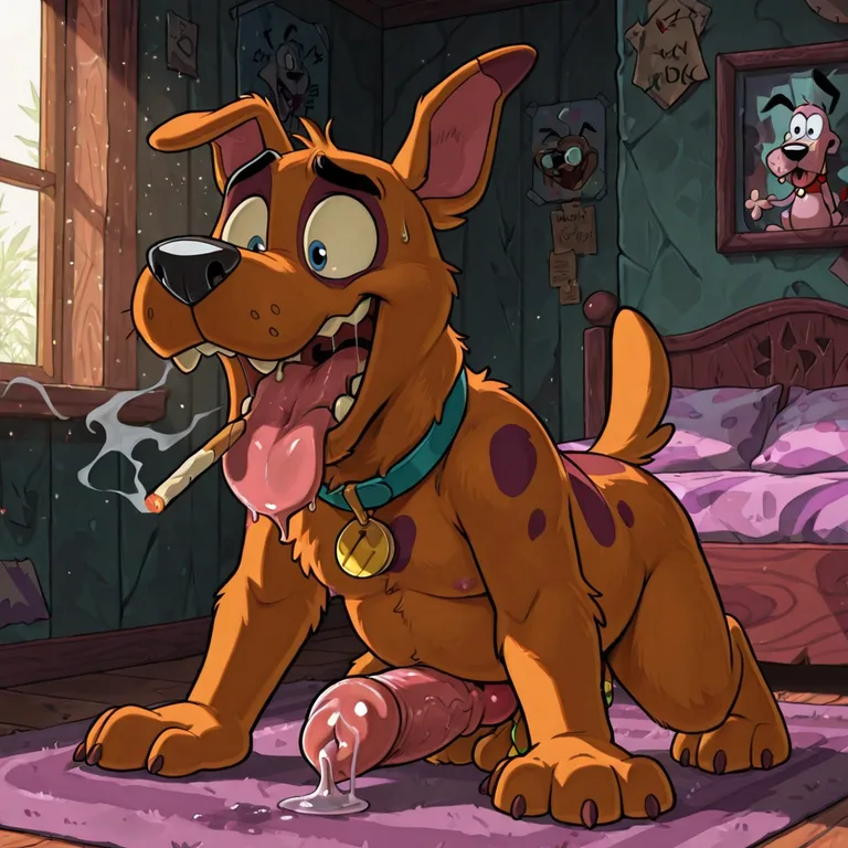 Courage the Cowardly Dog Stoner Moment Mouth Open Mouth
