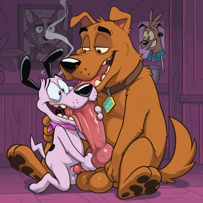 Courage the Cowardly Dog Stoner Portrait
