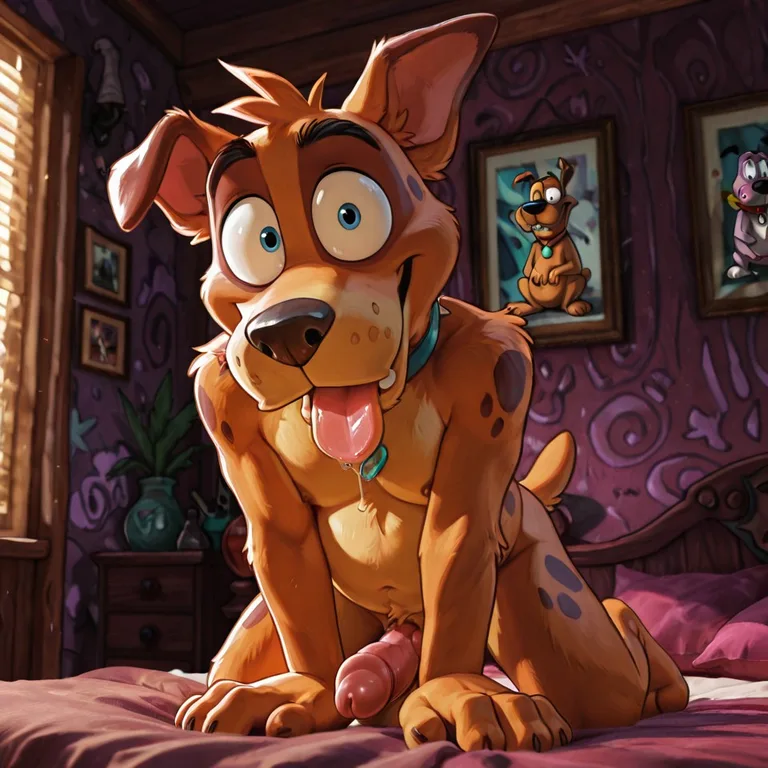 Courage the Cowardly Dog: Stoned Character Portrait
