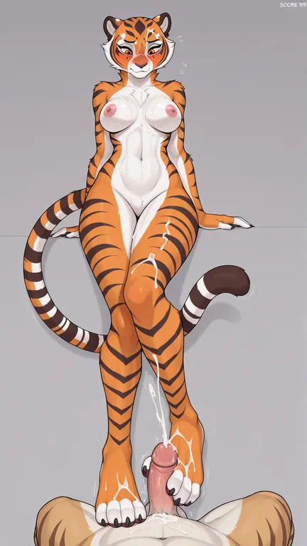 Master Tigress in the Bamboo Garden