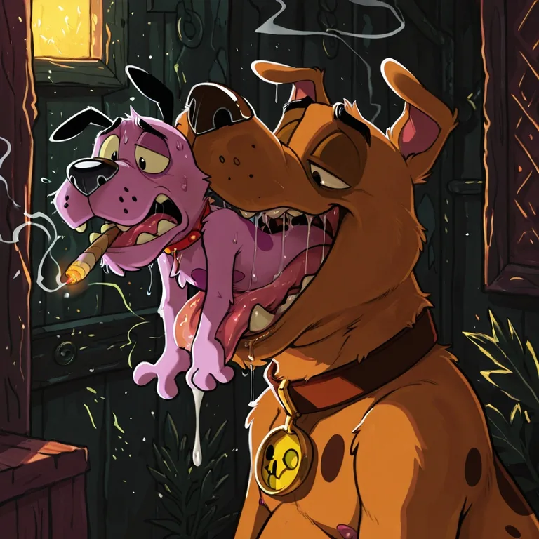 Courage the Cowardly Dog Anthro Stoned Nude