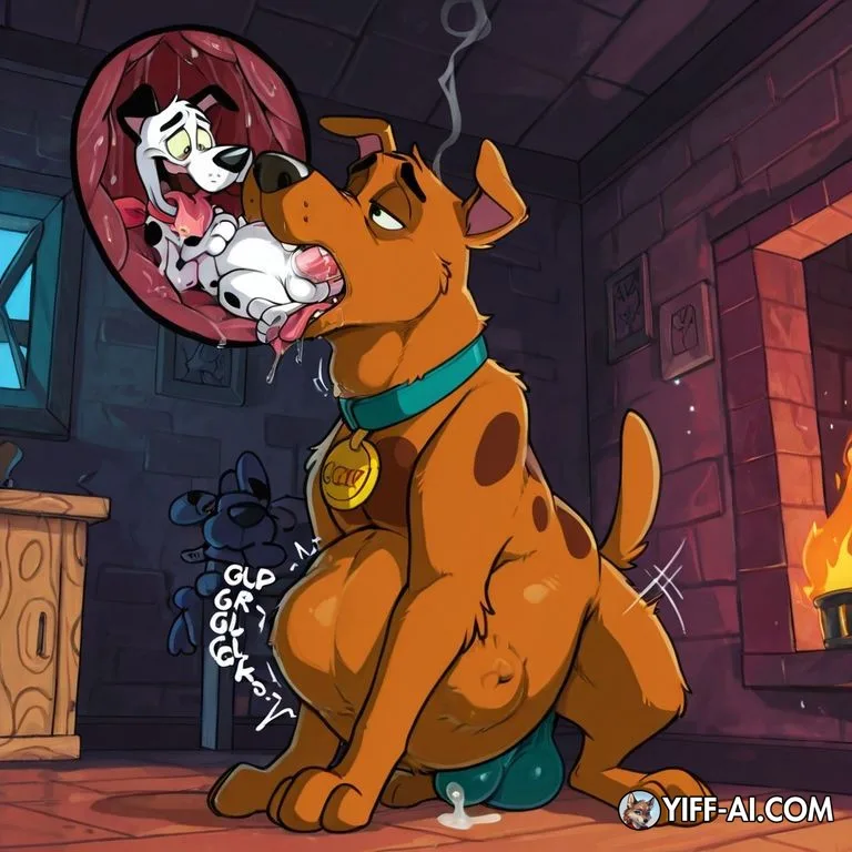 Courage the Cowardly Dog in Sensual Scene