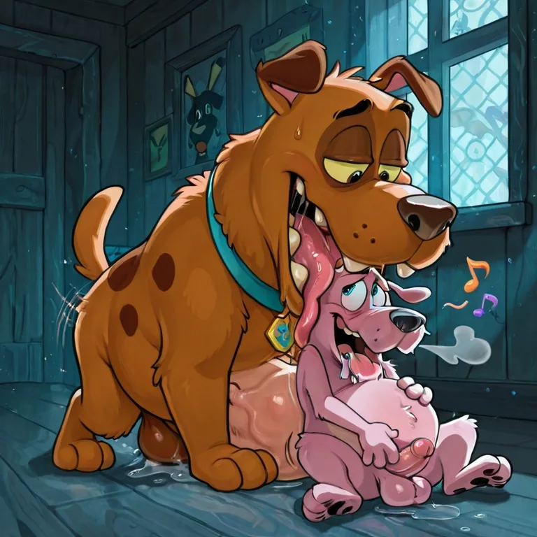 Courage the Cowardly Dog Gay Threesome Vore