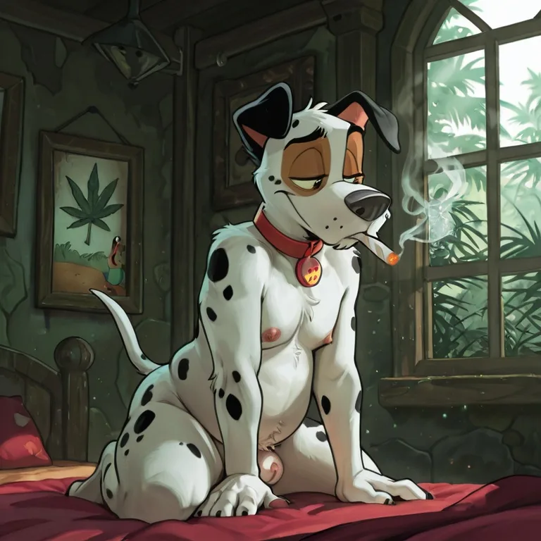 Courage the Cowardly Dog, Stoned and Nude