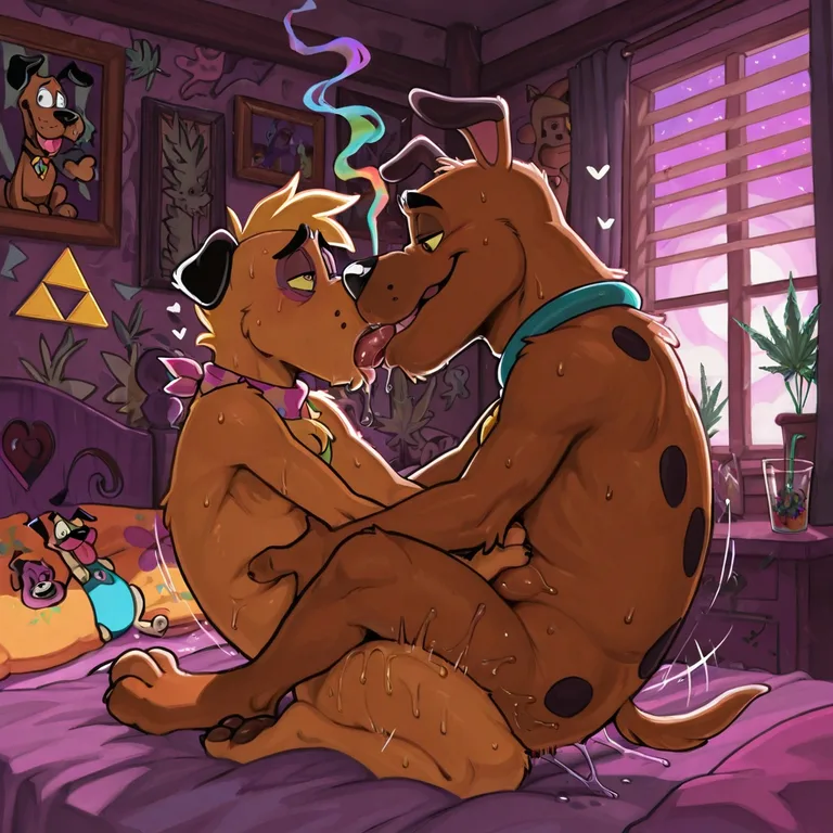 Courage the Cowardly Dog and Stoned Dragon Encounter