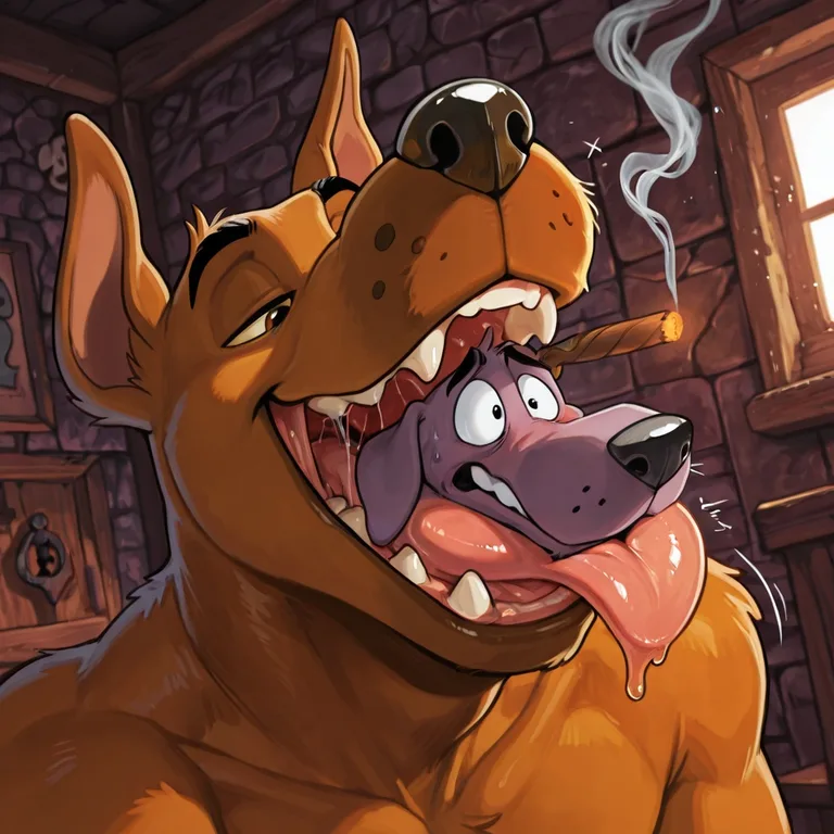 Courage the Cowardly Dog Anthro Vore Scene Scooby Doo