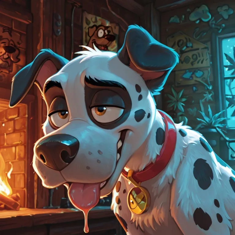Courage the Cowardly Dog as Toony Dalmatian